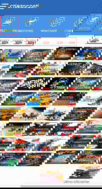 Chezacash virtual games