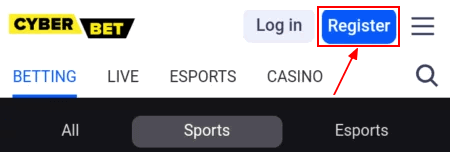 Cyber bet register online
