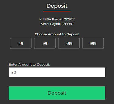 betlion deposit via mpesa and airtel