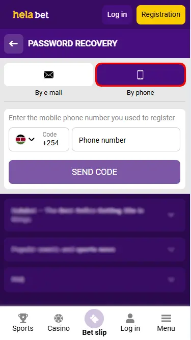 Password Recovery - Email