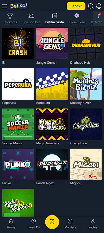 Betika games prediction