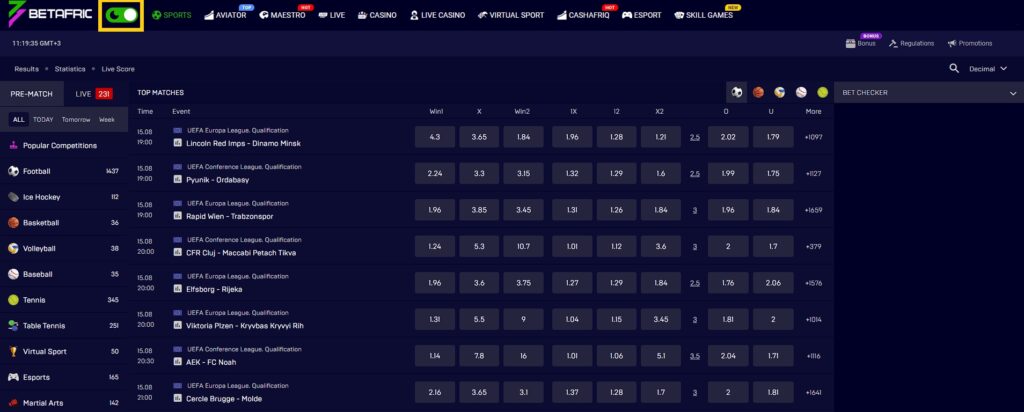 Betafriq web