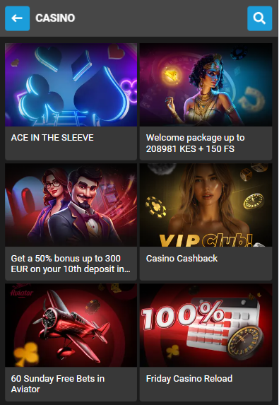 Megapari casino bonuses