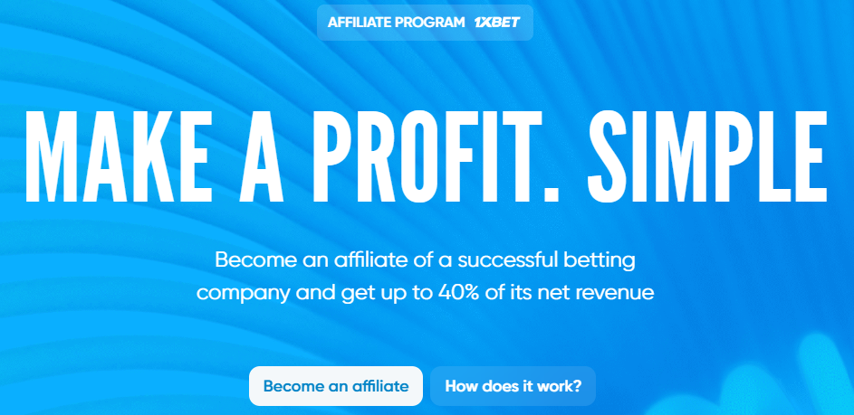 How to become a partner of 1xBet?
