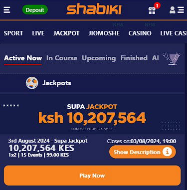 Shabiki bonus Jackpot