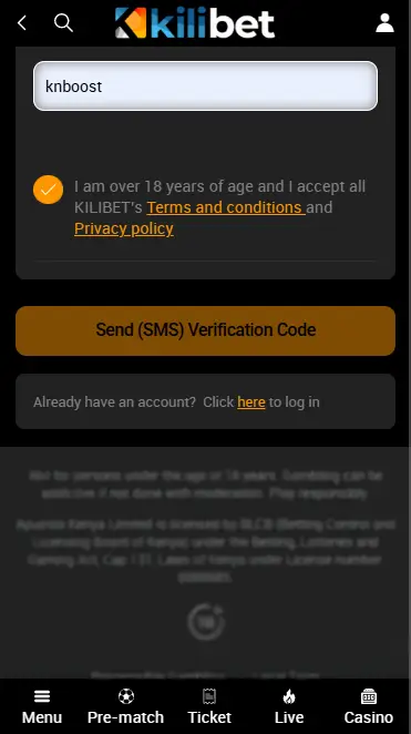 Kilibet Registration Form