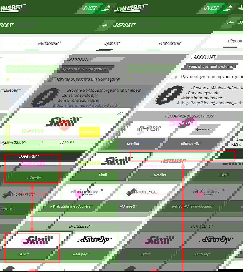 Skrill login