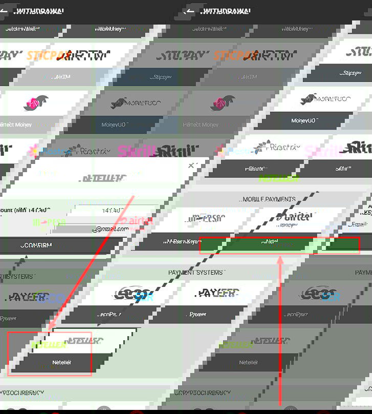 withdraw at melbet via neteller