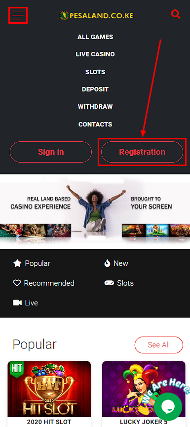 Pesaland login register