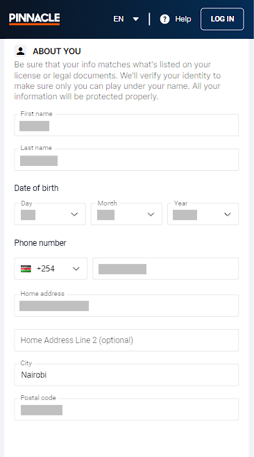 Pinnacle register number