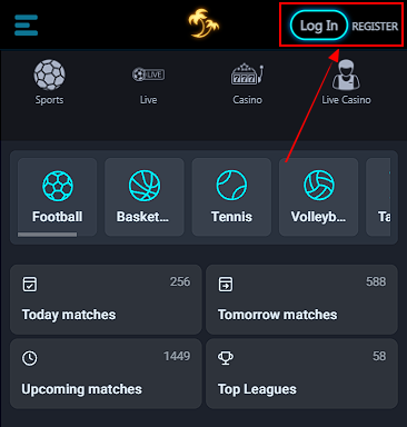 Palms bet casino online registration