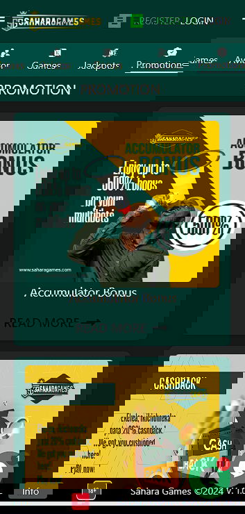 Sahara Games promotions