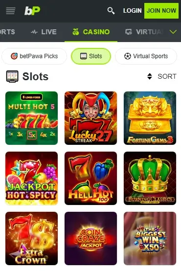 Betpawa Online Slot Machines