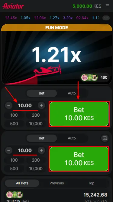 Sportpesa Aviator Betting