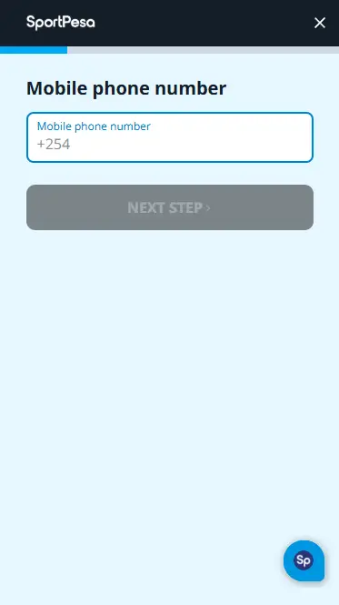 Sportpesa Registration Form
