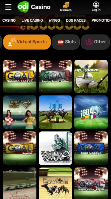 OdiBets virtual sports