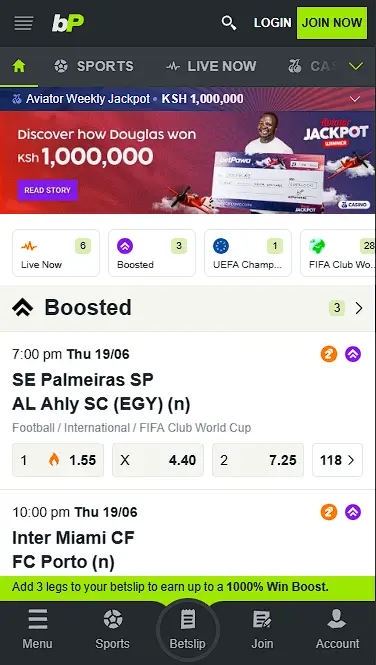 Betpawa Mobile Site and App