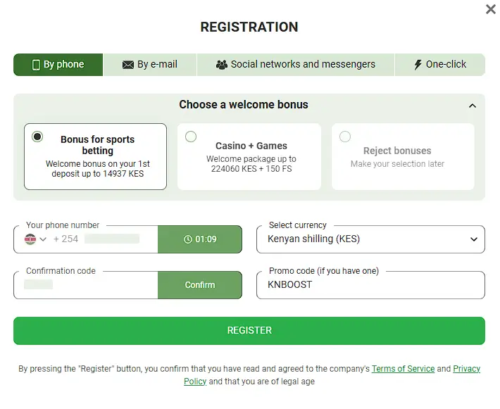 Linebet Registration via Phone