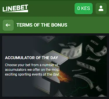 Linebet Accumulator Bonus