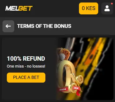 Melbet 100% Refund bonus Kenya