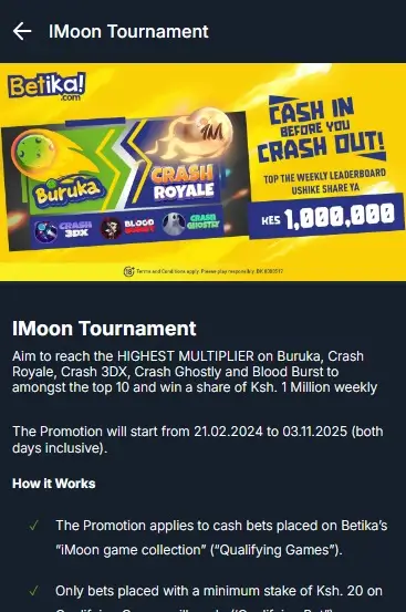 Betika IMoon Tournament