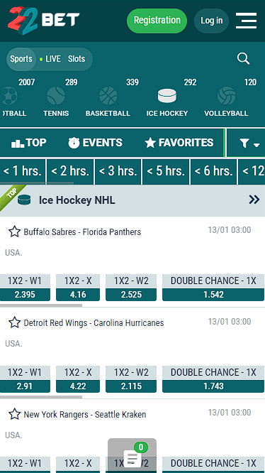 22bet Increased Odds