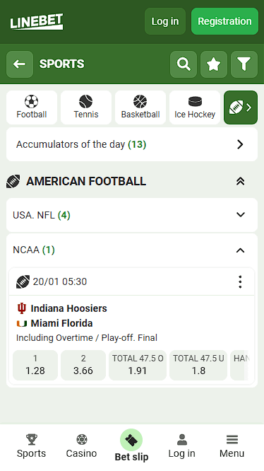 Linebet College Matches