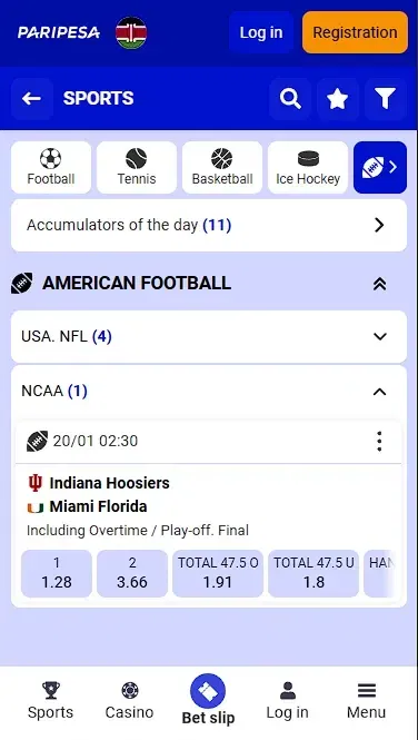 Paripesa College Matches
