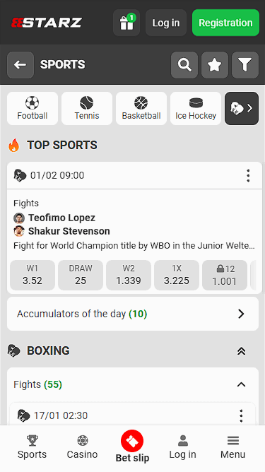 888starz Boxing Betting