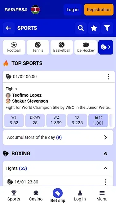 Paripesa Boxing Betting