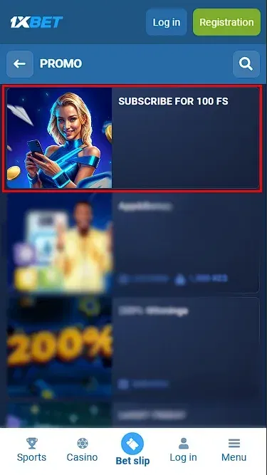 Bonus for Subscribing to the 1xBet Telegram Channel