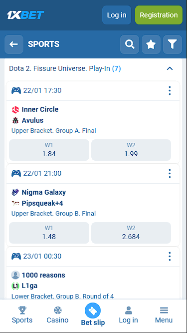 1xbet Betting on Dota 2