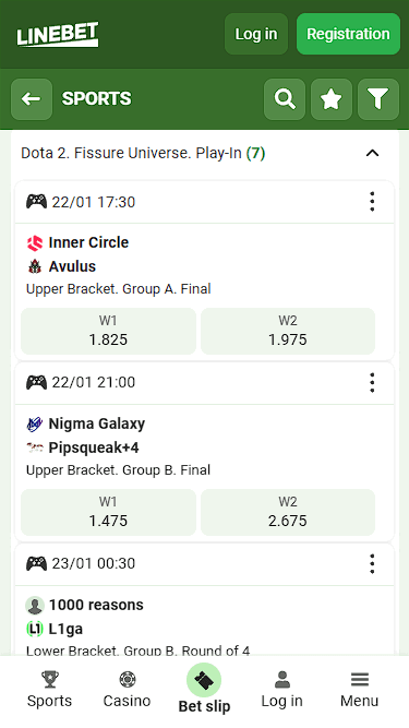 Linebet Betting on Dota 2