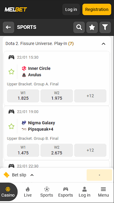 Melbet Betting on Dota 2