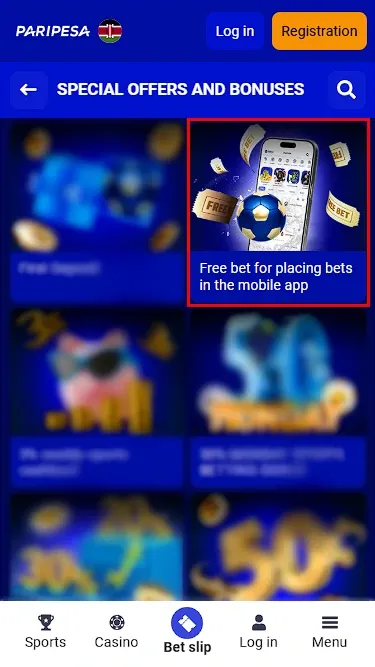 Paripesa Free Offers